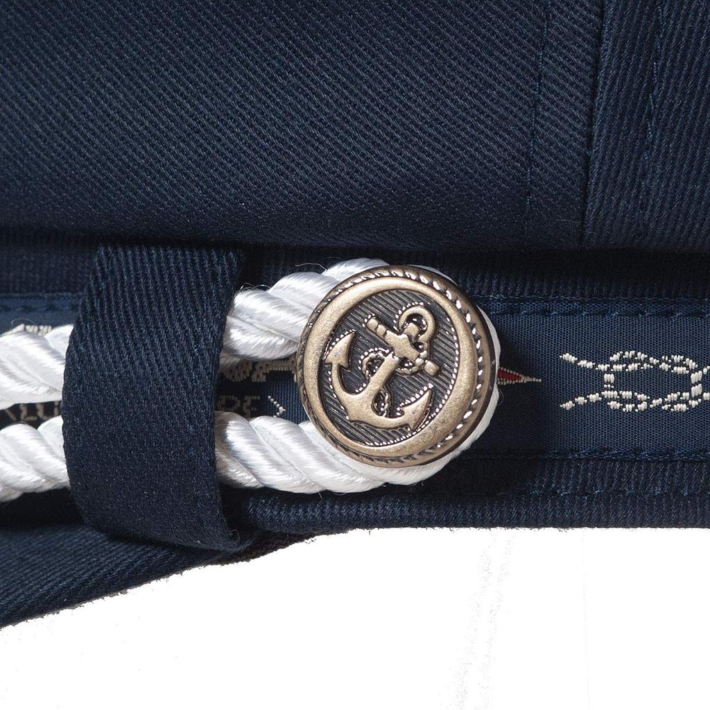 [Sinacova] Captain hat, sailor hat, captain hat, cotton, adjustable size, marine accessories, marine goods, marine miscellaneous goods, 19177700290F