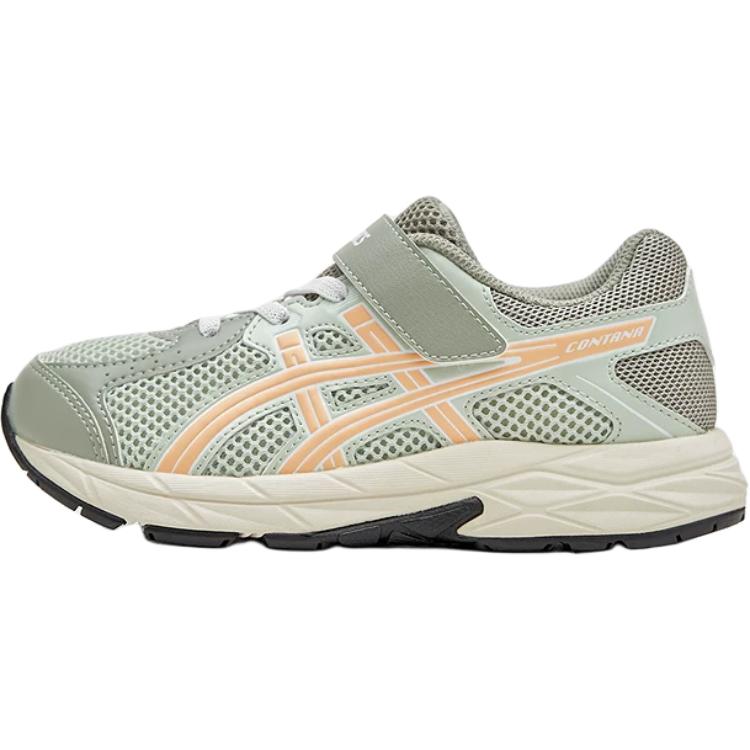 New Asics RUNNING KIDS Rebound Breathable Support Low Top Running Shoes Gray Green Kids' 1014A377-021