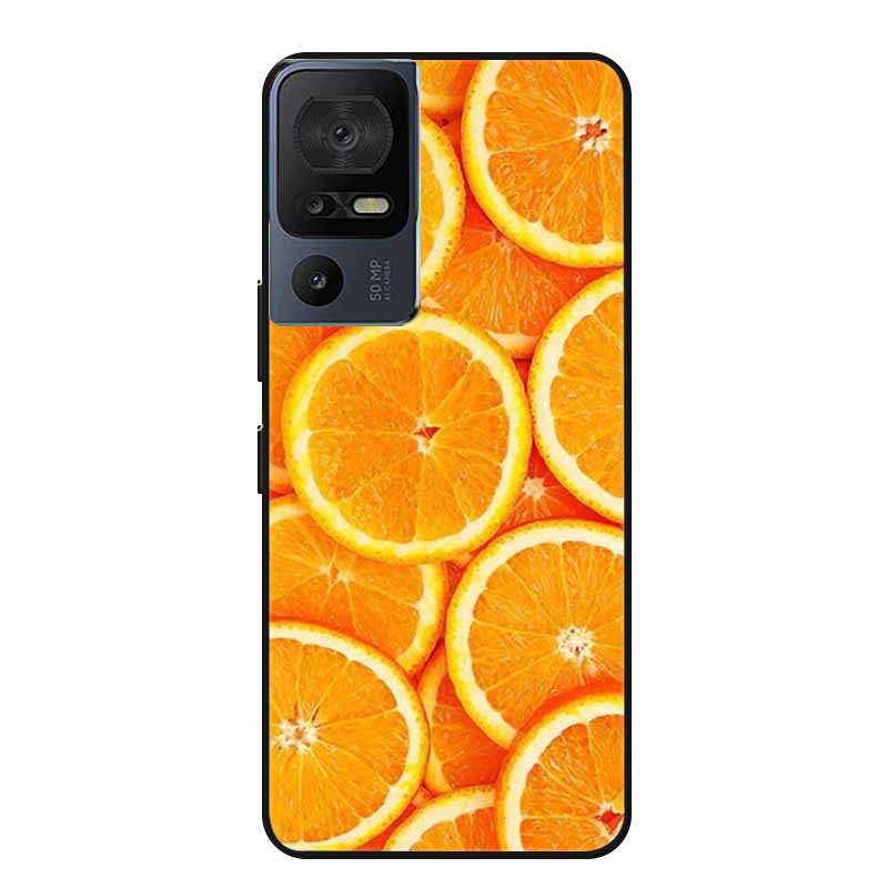 Für TCL 40 SE Handyhülle 40SE Hülle Schwarzes Silikon Weiche Rückseite Hülle Für TCL 40 SE Hülle Funda Für TCL40SE Capa 6.75" Schale