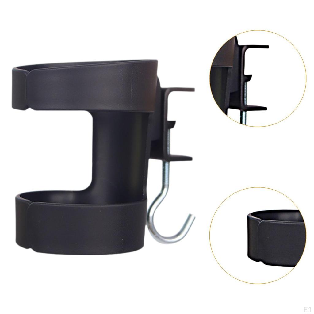 Clamp on Desk and Bed Cup Holder Anti Spill under Table Headset Hanger