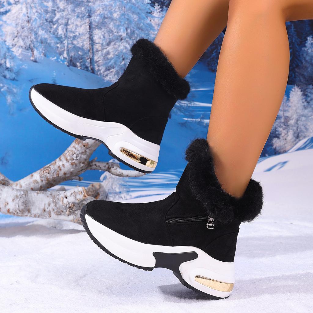 Winter Snow Boots for Women Casual High-top Shoes Warm Womens Sneakers Platform Ankle Boots Plus Size 43 Zapatillas De Mujer 525
