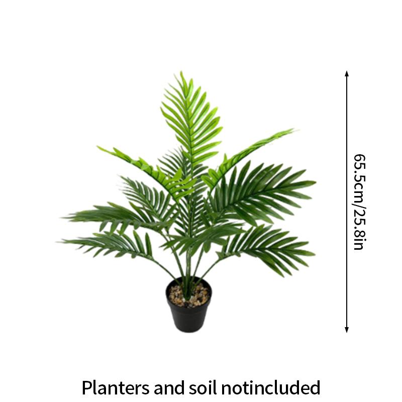 Large Tropical Palm Tree Plants Leaves Real Touch Fake Large Banana Plants Leaves Green Plant Branch Bouquet  Home Garden Decor