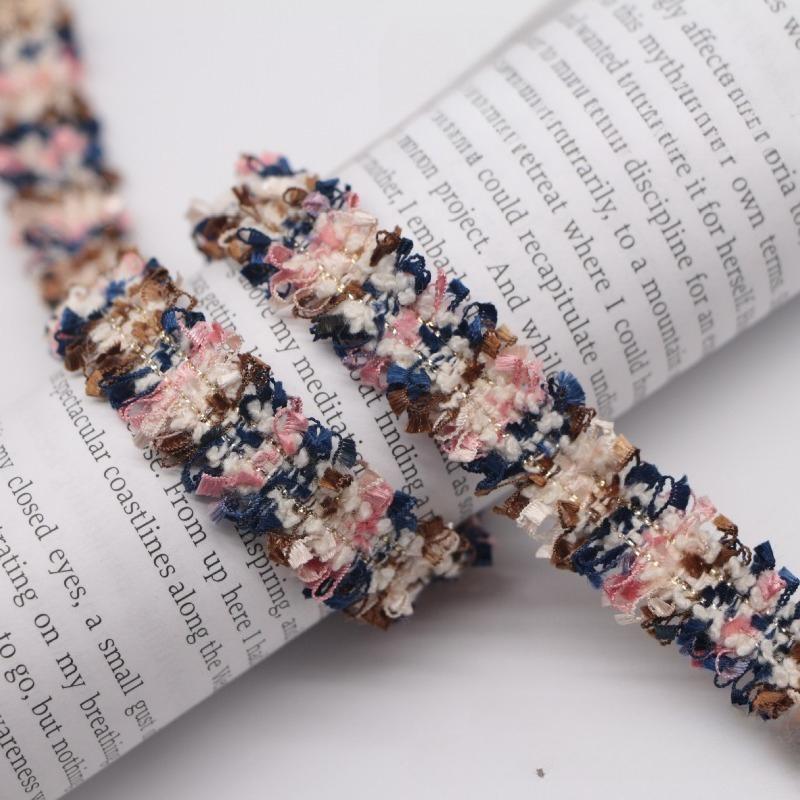 90Yards 1.5cm Vintage Embroidered Lace Ribbon Fabric Sewing Lace Trim Handmade Costume Dress Sewing Trimmings Wedding Decoration