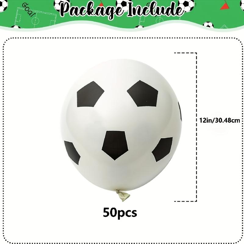 

50Pcs 12-Inch Football Balloons - Latex Decor for Birthday Parties, Football Park/Game Events - Sports Theme Balloons for Ea 12INCH