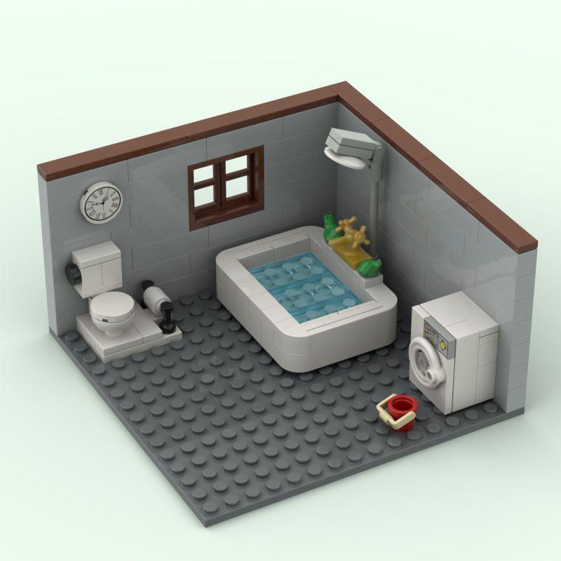 Street View Corner Room Bar Kitchen Scene Diy Assembly Holiday Gift Ornament Building Block