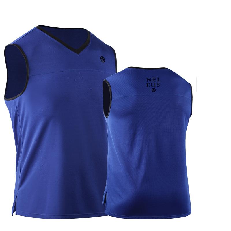 Men's Sports Vest Shirts Bodybuilding Tank Tops Training Gym Tee Sleeveless V-neck Jacket