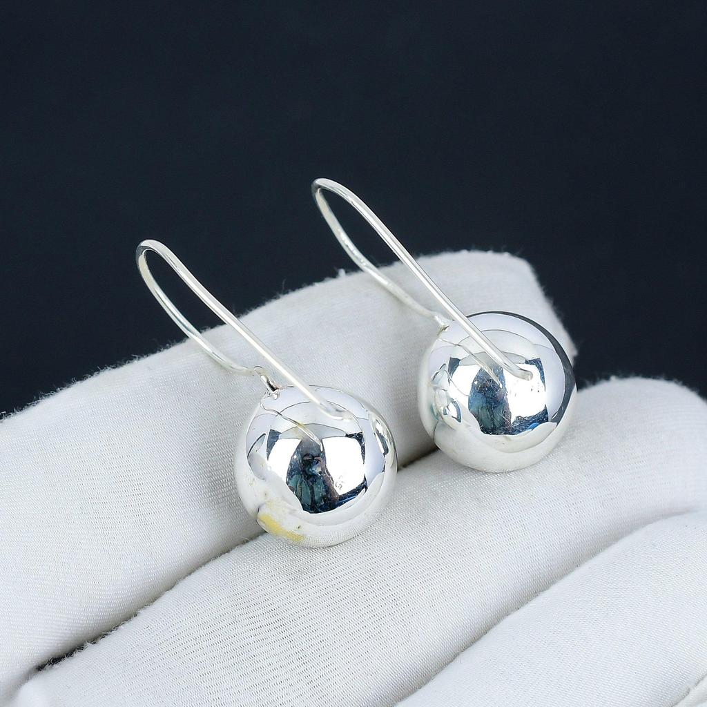 Natural Satnt Rosa Turquoise Gemstone Earrings, 925 Sterling Silver Earring, Handmade Boho Silver Jewelry Dangle Earrings, Women Day Gift