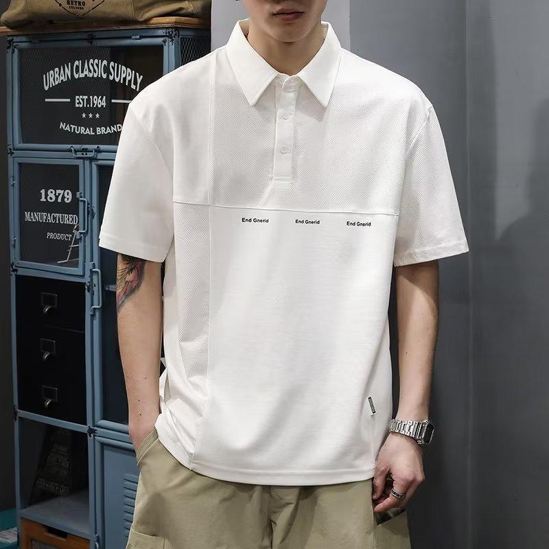 American Moisture Wicking Soft Premium Breathable Men's Loose Fit Polo Shirt - Wrinkle Resistant Casual Athletic Short Sleeve Neck Shirt