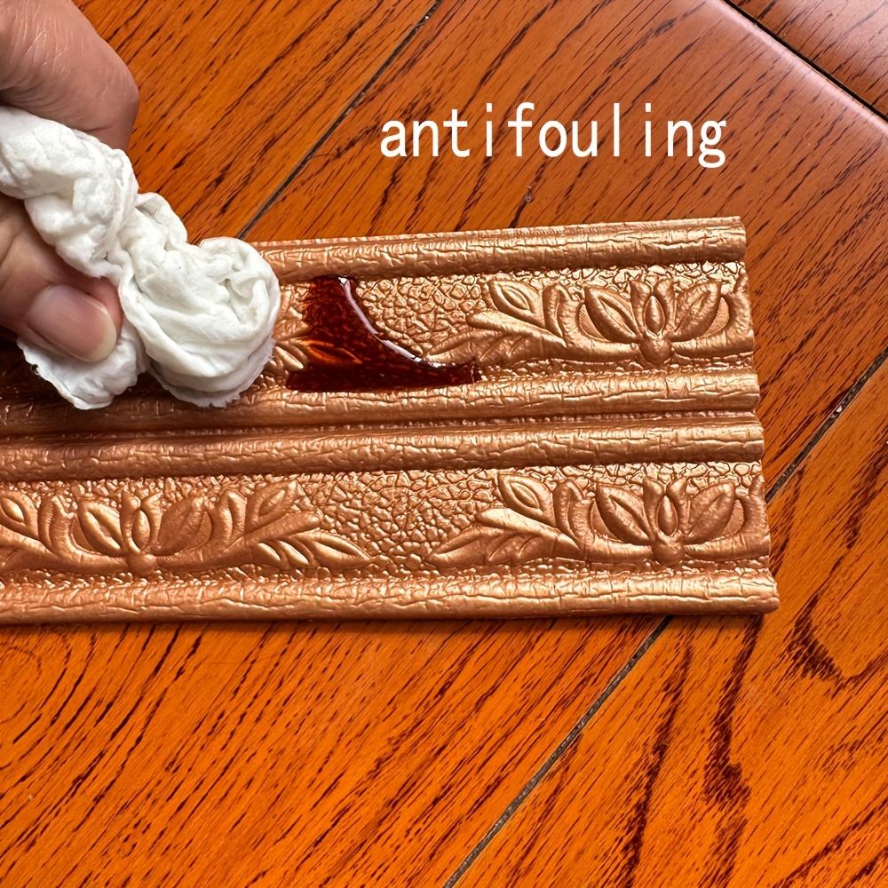 Self adhesive peeled off Wallpaper 3D Carving ceiling decorative strip wall skirting line home decoration wall sticker