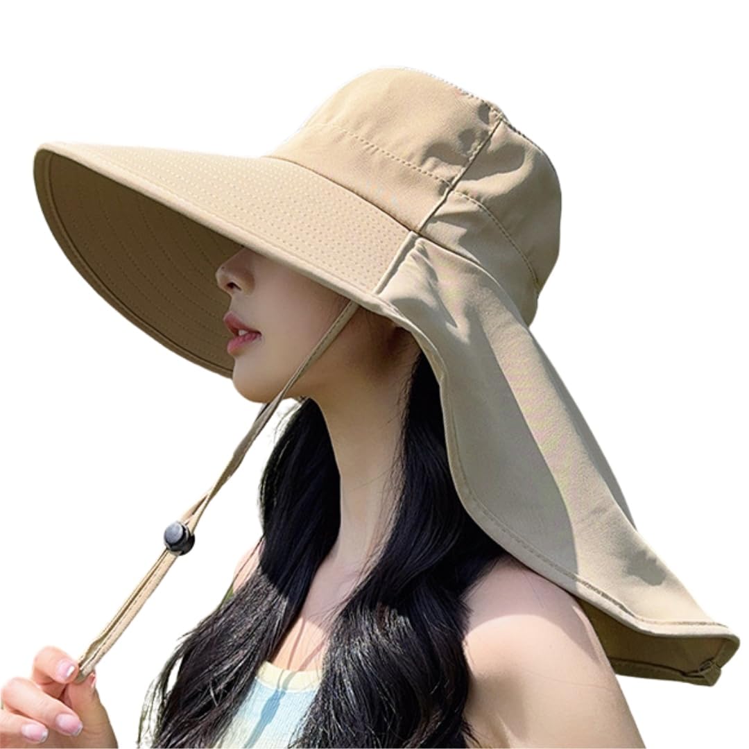 

hat for UV sun with ponytail large perfect for summer and travel [Everyone Laughs] Wide-brimmed women, protection, protection, hole, breathable, size,