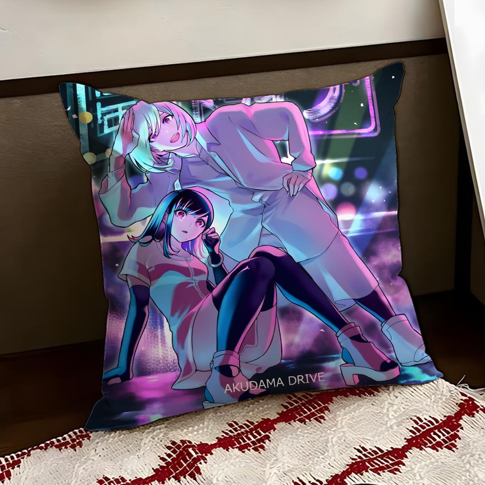 

Anime AAkudama DDrive Cushion Cover Reversible Soft Durable Pillow Cover Home Car MultiScene Use for Daily Comfort 30X30cm