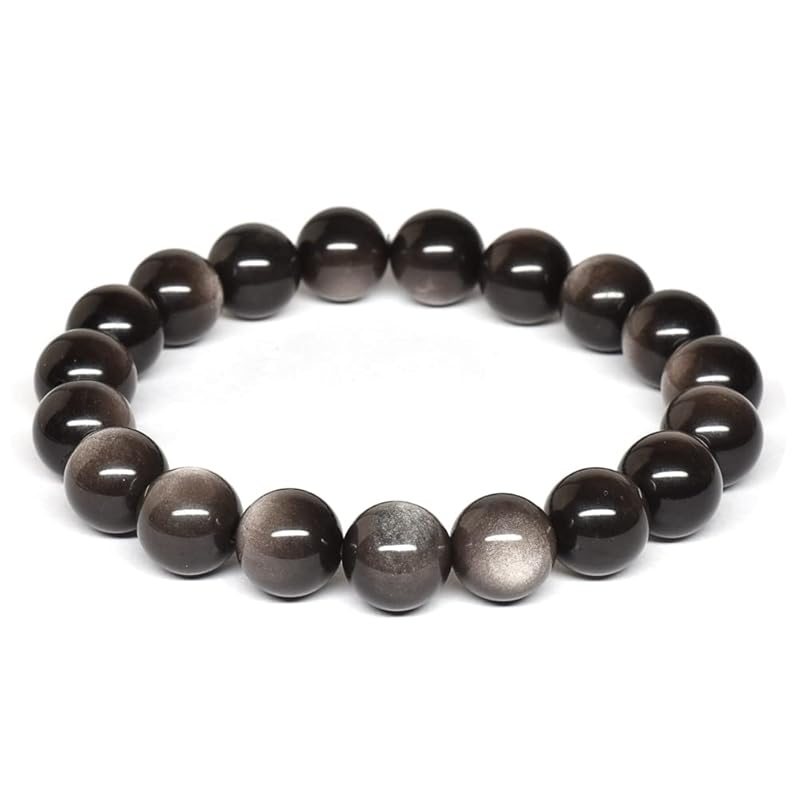 

[premium stone gallery] silver obsidian bracelet 10mm #T2128
