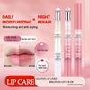 1pc Transparent Lip Gloss, Non-Sticky Lip Oil, Original/Peach Flavored Tinted Lip Gloss, Reduces Lip
