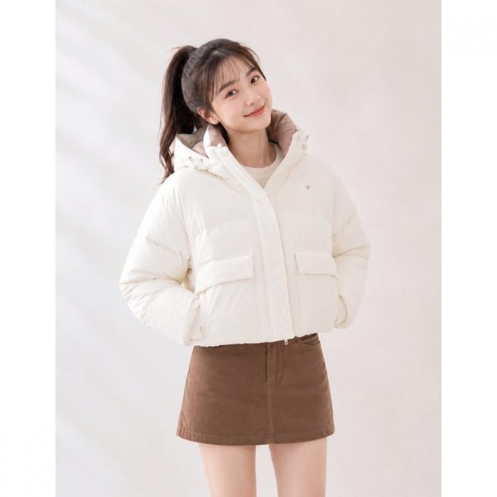 Le Coq Sportif Women S Neige looSe Fit Hooded Down Jacket Ivy Qq422odjo3