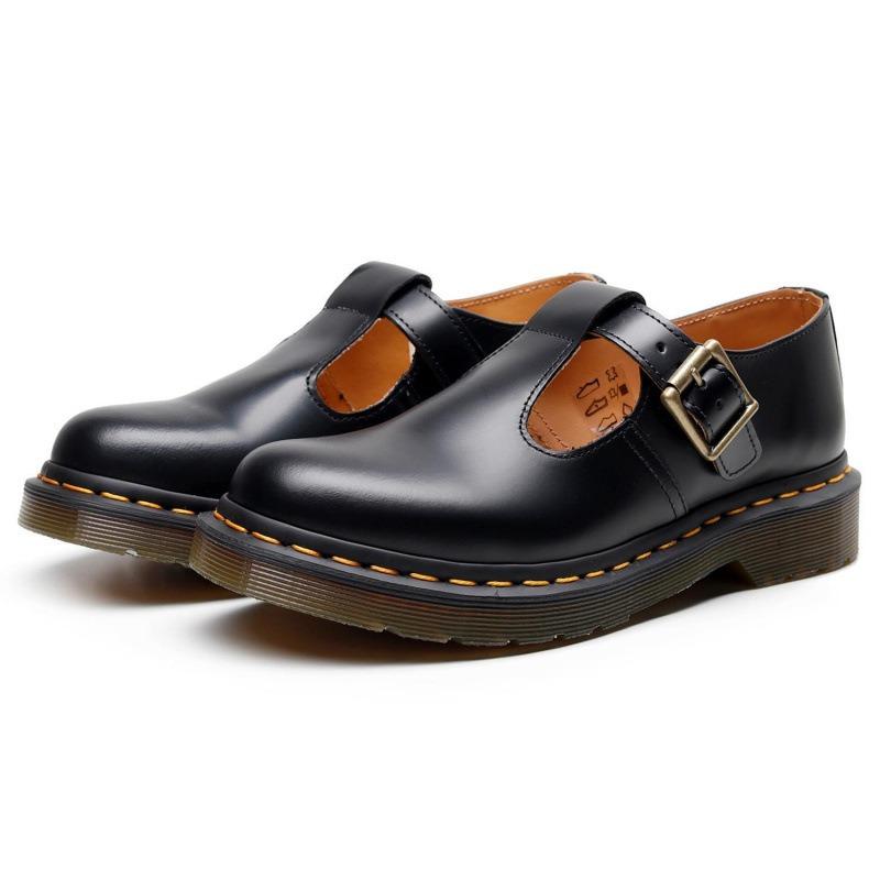 Martin boots with Mary Jane shoes, genuine leather, low-top small leather shoes, women's fashion