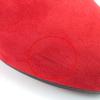 Hermes Short Boots JOUEUSE Kelly Metal Suede Leather Red Suede Leather 37.5 Used