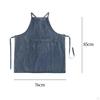 Denim Canvas Apron Kitchen Chef Work for Restaurant Hairdressing Baking