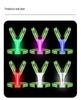Glow-in-the-Dark Reflective Vest for Night Running and Cycling with Adjustable Elastic Straps and Dual Charging Feature