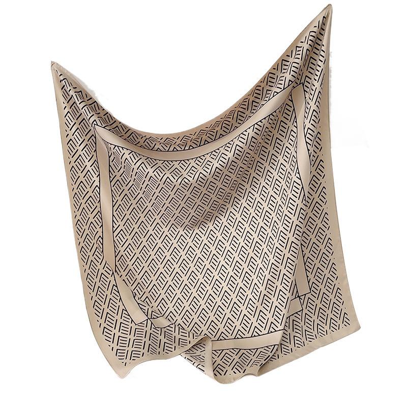 90CM Cztery pory roku kwadratowy duży kwadratowy szalik luksusowa dekoracyjna koszula profesjonalna chusta na głowę opaska do włosów chusta na głowę z filtrem przeciwsłonecznym