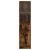 Highboard with Glass Door Smoked Oak 35 X 37 X 142 Cm