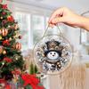 Christmas Snowman Santa Claus Acrylic Christmas Decoration Hanging Ornament Sun Catcher Pendant