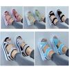Stylish And Trendy Women's Flip Flops With Magic Tape And Cross Straps