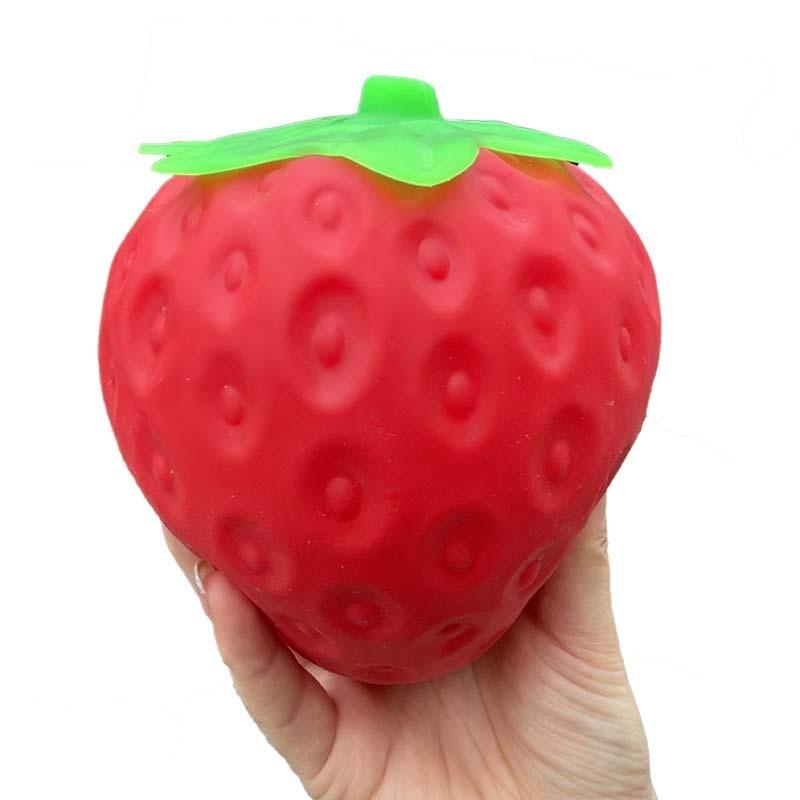 Super Jumbo Truskawka Squishy Zabawka Powoli Podnosząca Symulowana Truskawka Antystresowa Anty-Lęk Zabawka Fidget dla Dorosłych Przyjaciół Prezenty