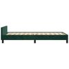 Bed Frame without Mattress Dark Green 80 x 200 cm Velvet