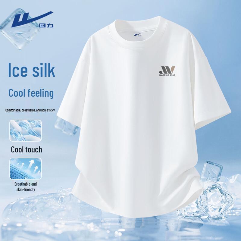 Warrior Men's Round Neck Ice Silk Loose Fit Short Sleeve Sports T-Shirt