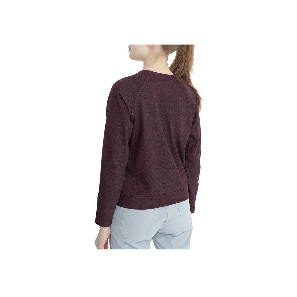 Arcteryx Momenta Casual Sports Long Sleeve Crew Neck Warm Breathable Sweatshirt Women sweatshirt Deep-Burgundy X000005171