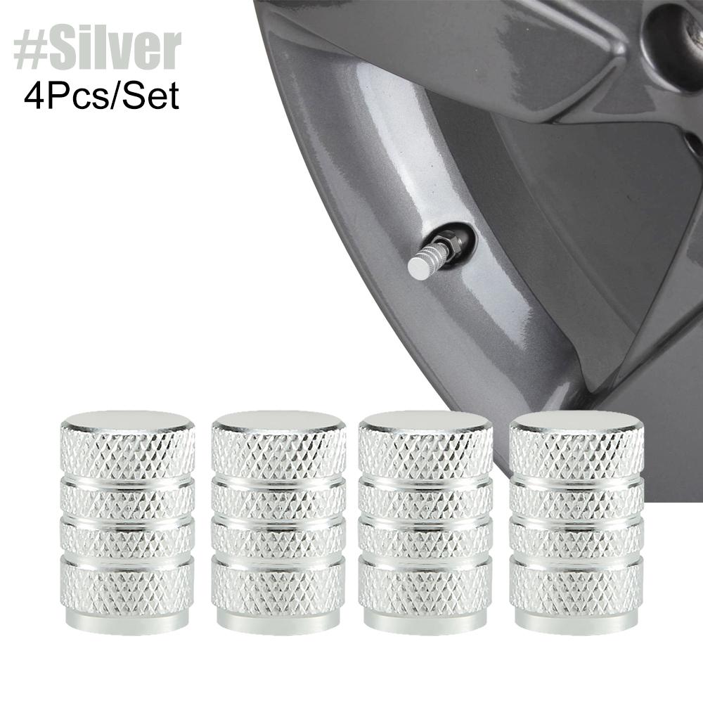 4Pcs/Set Tire Stem Valve Caps Aluminium Car Dustproof Caps Tire Wheel Stem Air Valve Caps  Tapones Para Llantas Accesorios Para