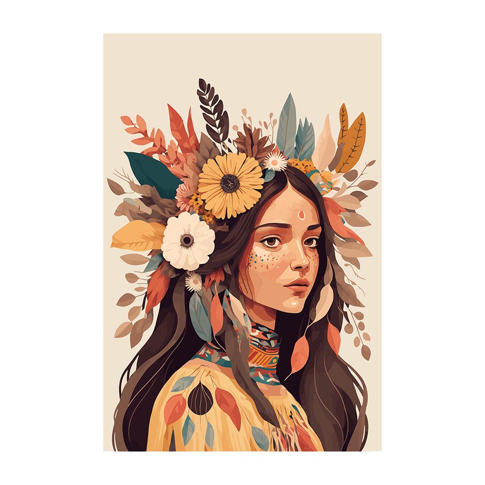 Afrikanische Frau Abstrakte Kunst Leinwandgemälde Afrikanisches Mädchen Afrika Kunst Poster und Drucke Wandkunst Bilder für Wohnzimmerdekor