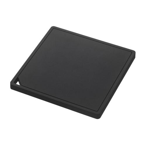 Yamazaki Tower Silicone Trivet, Square, Black, Approx. W15 X D15 X H1cm, Heat-Resistant, Silicone, Product Number: 2953
