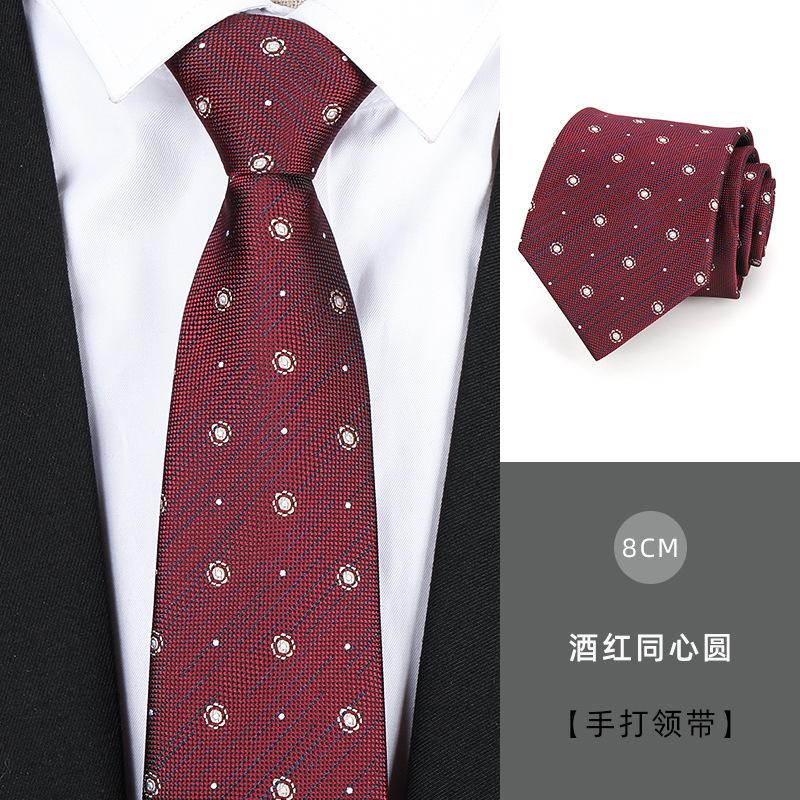 Tie Men'S Dress Business Handsome Blue Strip Zipper Professional Wedding Groom Korean Version Zipper Hand Tie