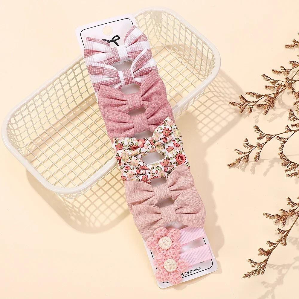 10Pcs/Lot Children's Girl Hairpins Cute Headwear Bow for Babys Scrunchie Hair Clips Kids Barrettes Headwear Hair Accessories