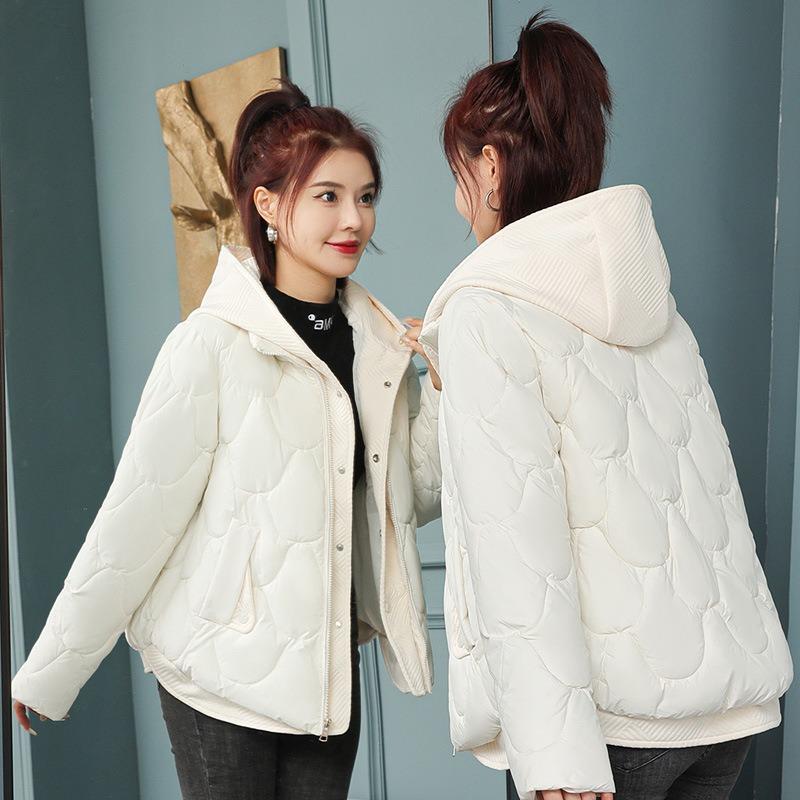 Cotton-padded women's winter new women's clothing hooded thickened warm bread clothes down cotton-padded jacket women