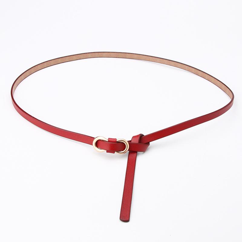 Women'S Thin Leather Belt, Sweater, Dress Decorative Belt, Jeans Belt.