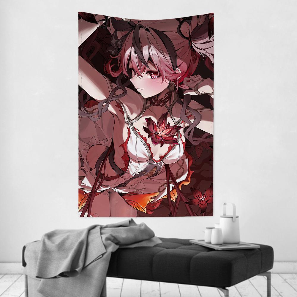 Camelya Game WWuthering Waves Tapestry Room Decor Wall Cloth Party Hanging Background Room Decor Baby Room