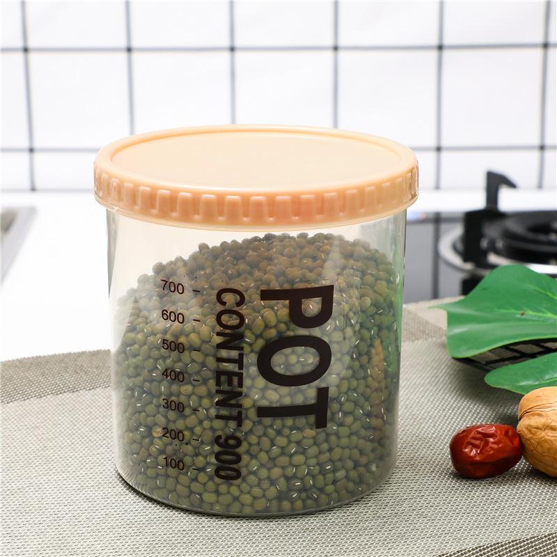 

Kitchen transparent snack storage box storage grain tank plastic grain storage tank food sealing tank