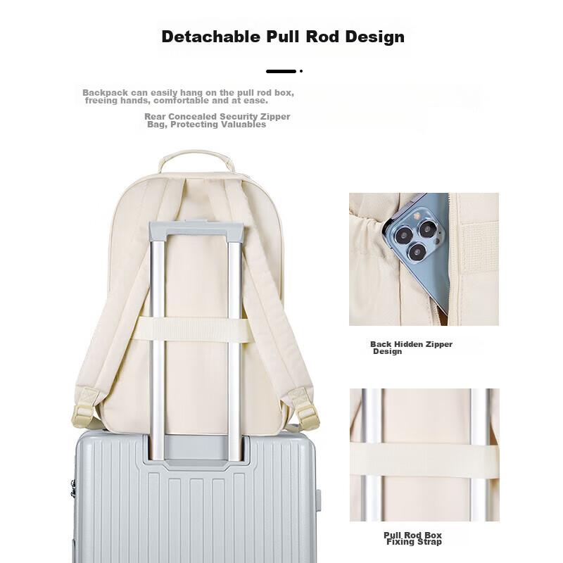 V.NINE Backpack for Middle And High School Students, Unisex Shoulder Bag for Grades 4-6, Large Capacity