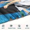 1PC Summer time Rendering Print Flannel Blanket, High quality All Seasons, Home Decor, Warmth and Comfort, Perfect for Christmas Gifts