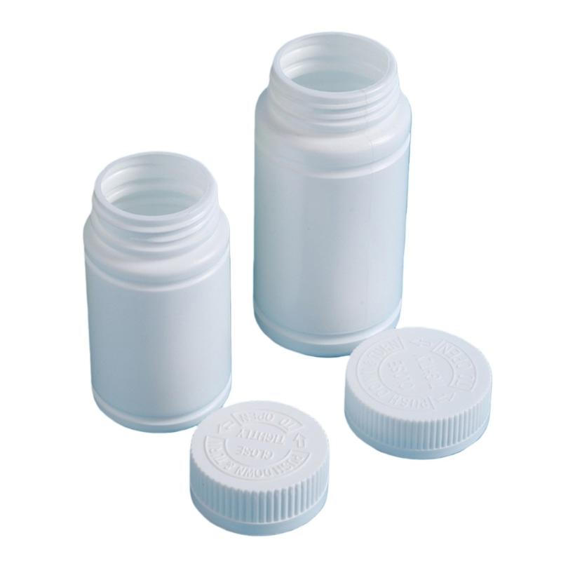 10Pcs 20-225Ml Pill Vials Tablet Capsule Solid Powder Portable Containers Plastic Hdpe White Empty Seal Bottles