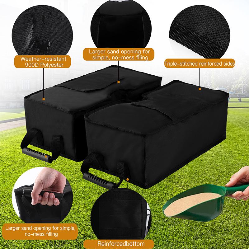 Outdoor Windproof Sandbag for Awning and Tent Stabilization 46x15x46CM