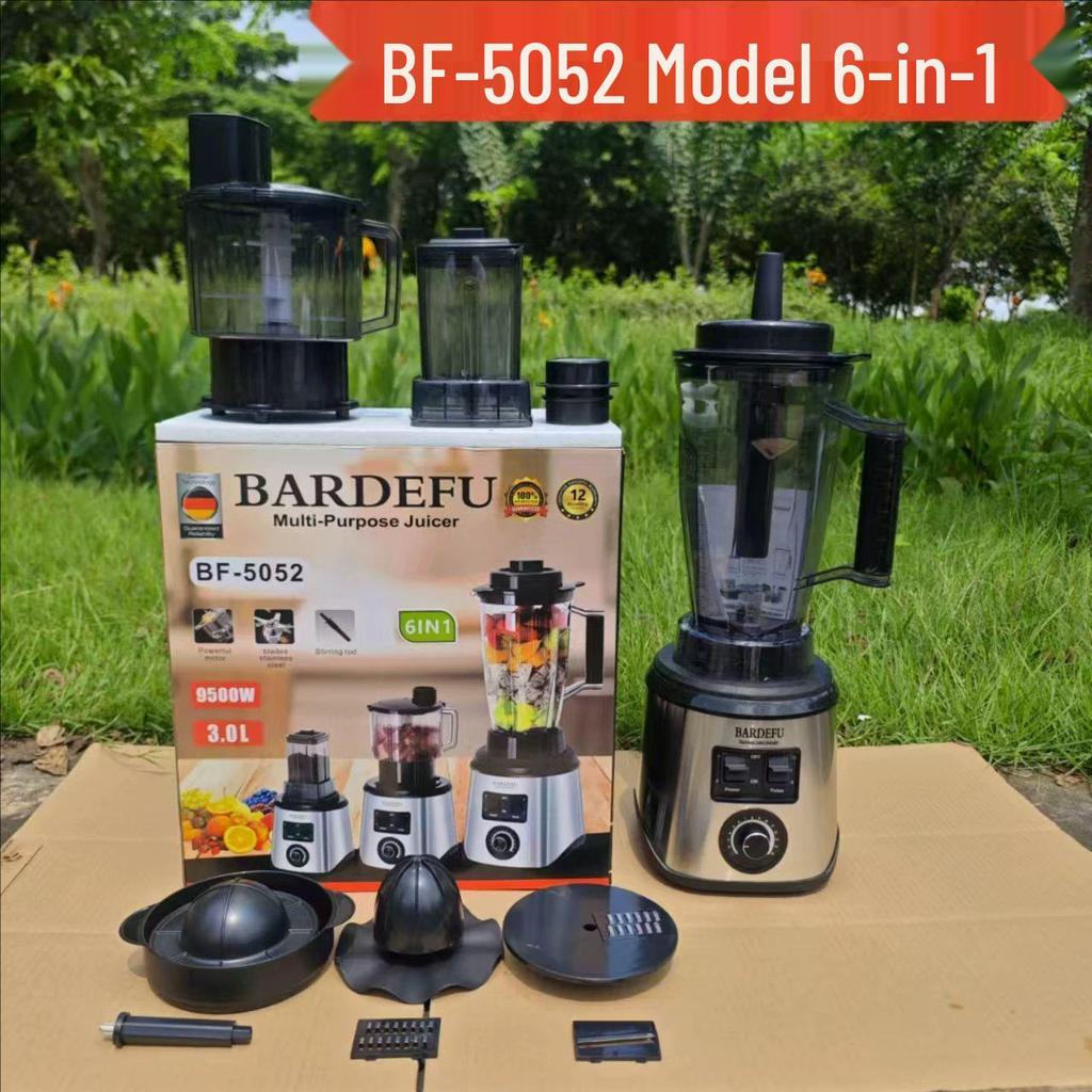 3L 6-in-1 Edelstahl Standmixer & Entsafter: Multifunktionaler Fleischwolf und Mixer