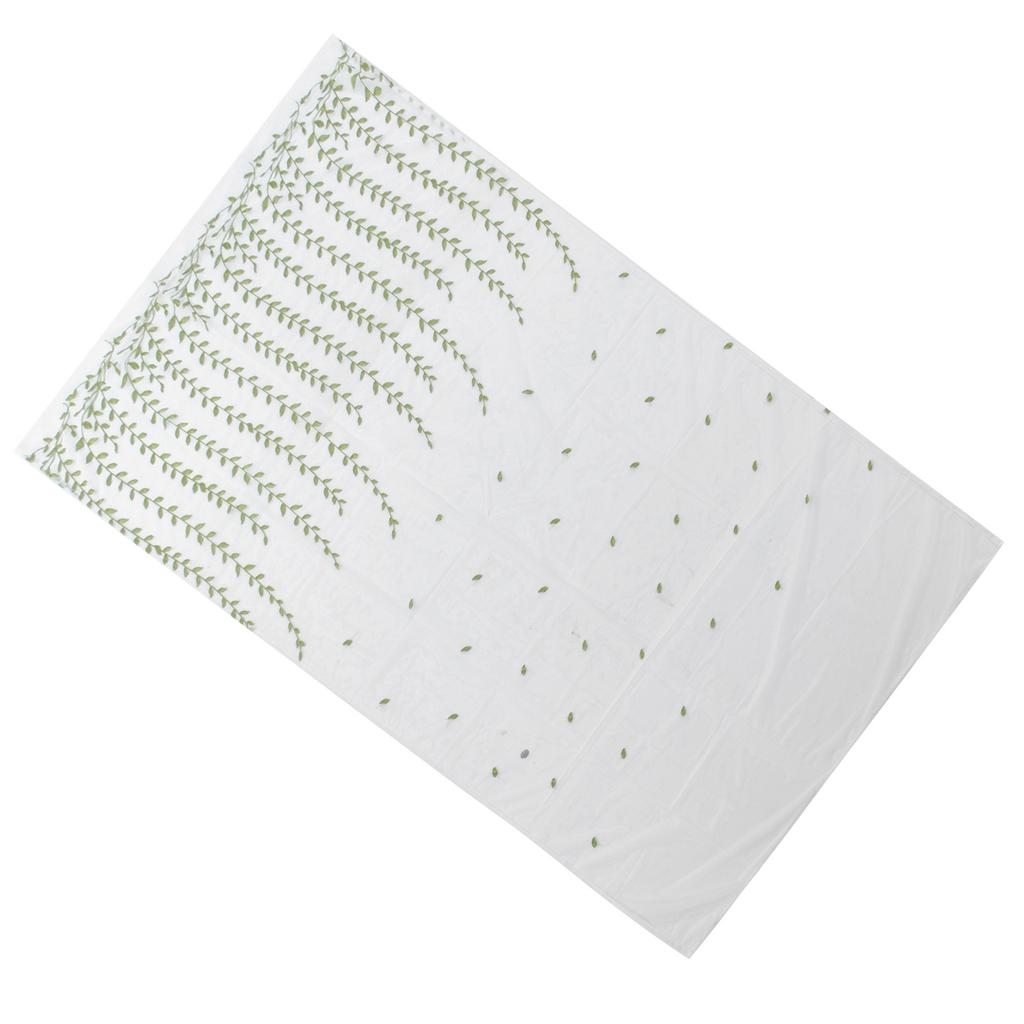 1x2.5m Green Willow Leaves Printed Modern Tulle Curtains Window Voile Curtain for Living Room Bedroom