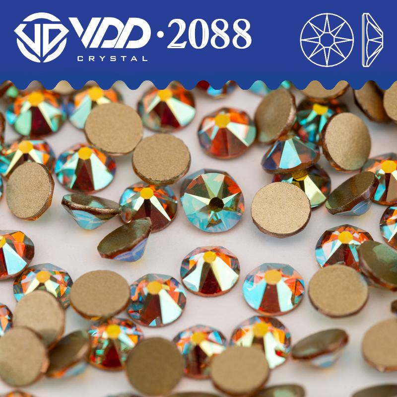 VDD SS16-SS30 High Quality 2088 Rhinestones Crystal Flatback 8 Big 8 Small 16cut Stones for DIY Crafts Nail Art Decoration