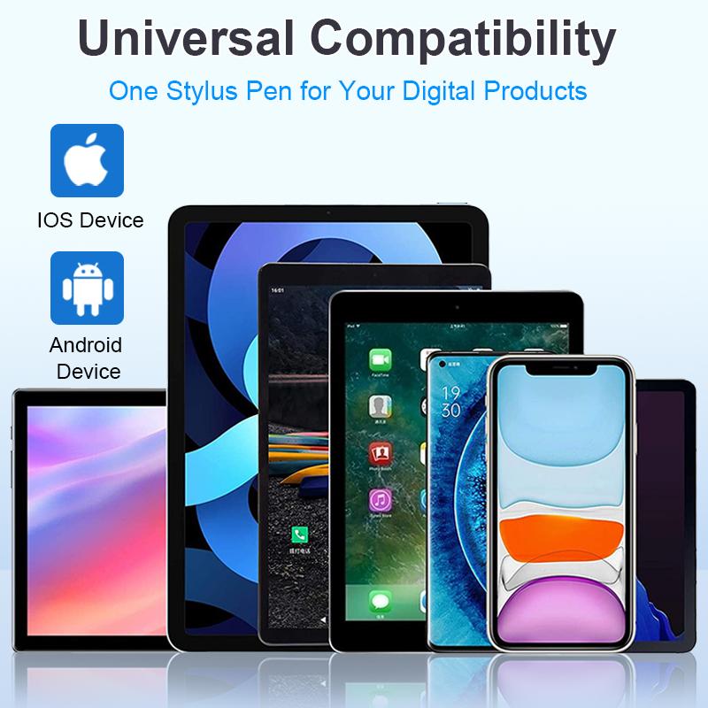 Universal Touch Pen Custom Logo Aluminum High Sensitive Tablet Capacitive Active Stylus for iPad Xiaomi Pad