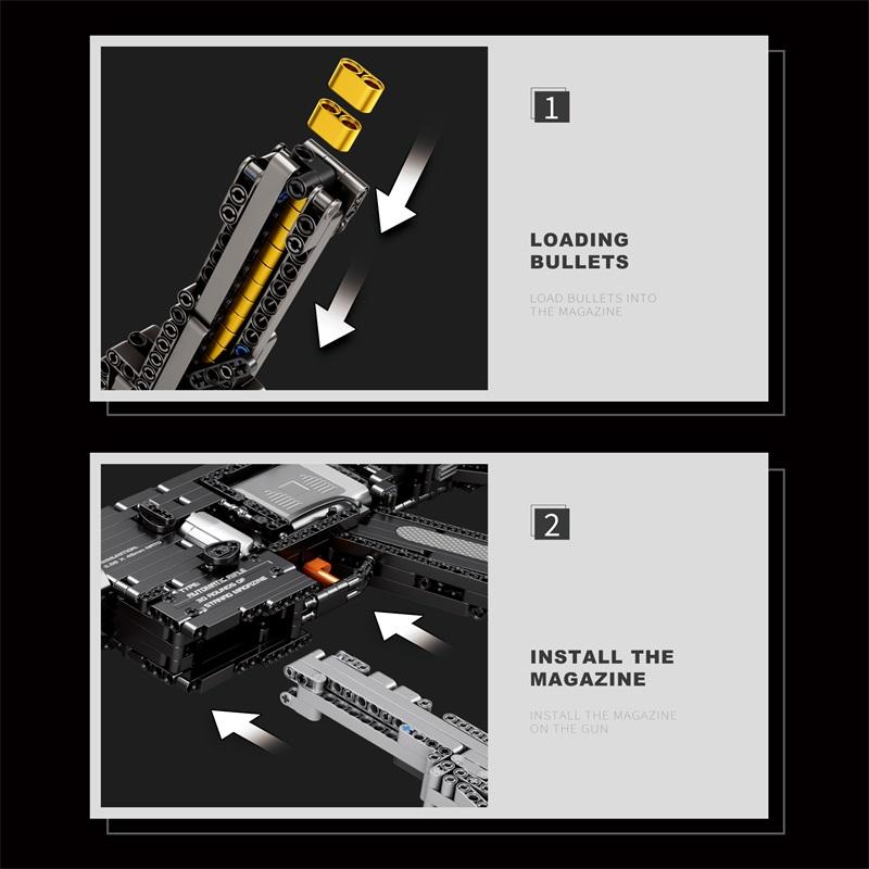 Non-Toxic 1101Pcs M416 Rifle Building Block Model City Police Military Weapon Series Gun Puzzle Assembly Bricks Toys For Children Child Gift