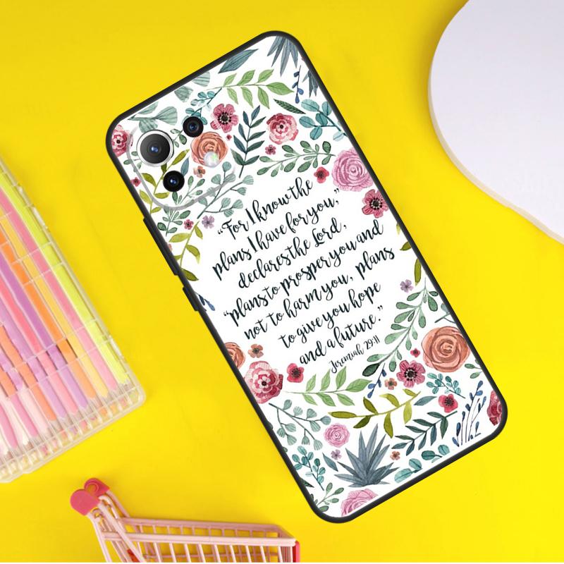Bible Verse Cover For Xiaomi 14 Ultra 13 11T 12T 13T 14T Pro POCO X7 X6 Pro X3 X5 F3 F5 M6 F6 Pro Case