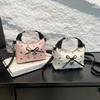 Butterfly Bow Sweet Decoration Women Casual Shoulder Crossbody Bag Daily For